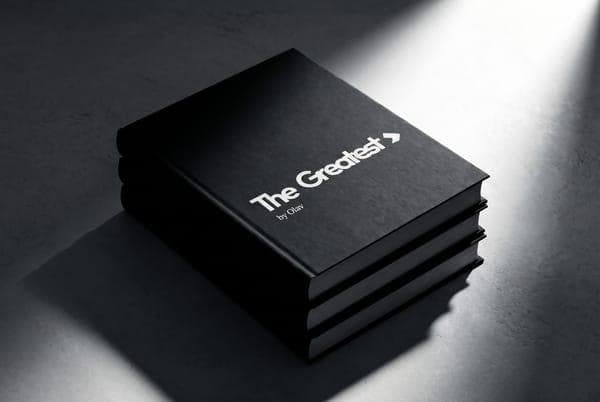 A stack of copies of The Greatest